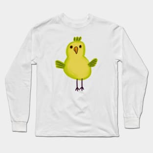 Cute Bird Drawing Long Sleeve T-Shirt